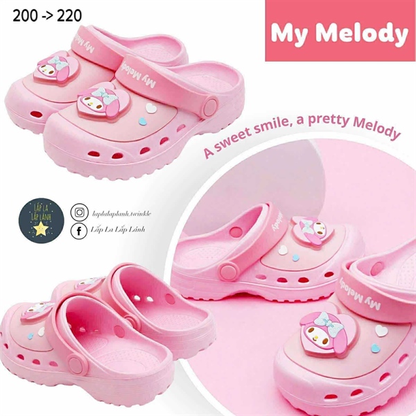 Shoelamode Sục nhựa Melody love size 220