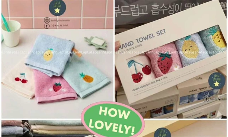 ModernHouse Set khăn 4p Fruits