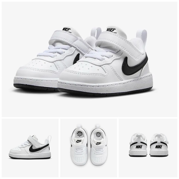 Nike Sneaker DV5458-104 trắng đen size 140