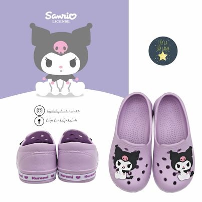 Shoelamode Giày đi mưa Kuromi tím size 170