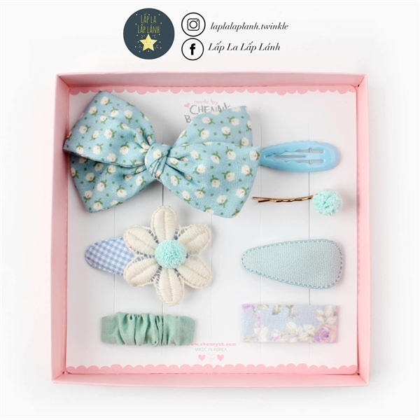 Chennybongbong Set kẹp mẫu 18