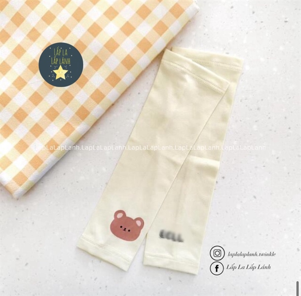ECLL Găng chống nắng cho bé Gấu vàng size 3-6y