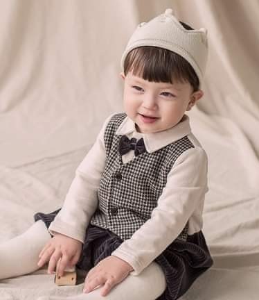 HappyPrince Romper vest caro đen 12-18m
