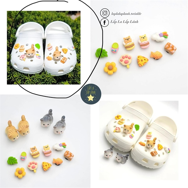 Zamzamholic Set charm mèo Vàng