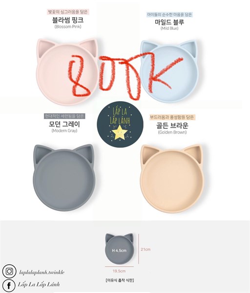 Babylien Khay Mèo Pink