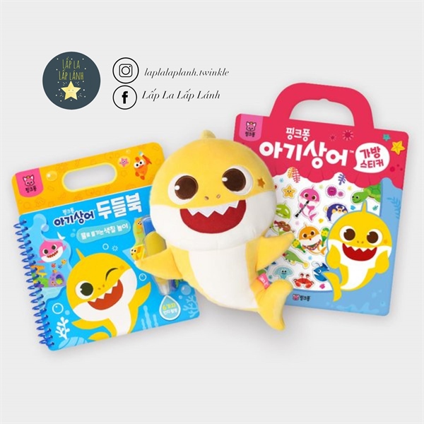 Pinkfong Set sách + cá babyshark