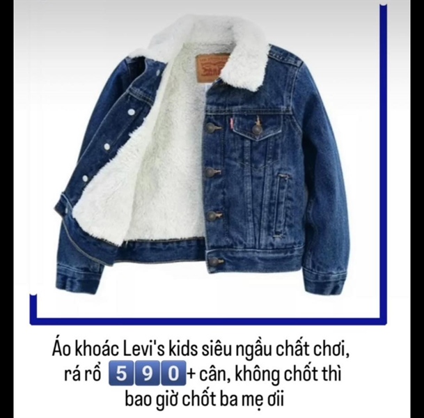 LeviKids Áo khoác jean size 6