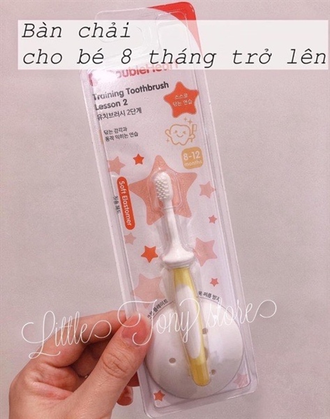 Double Heart bàn chải cho bé 8m+