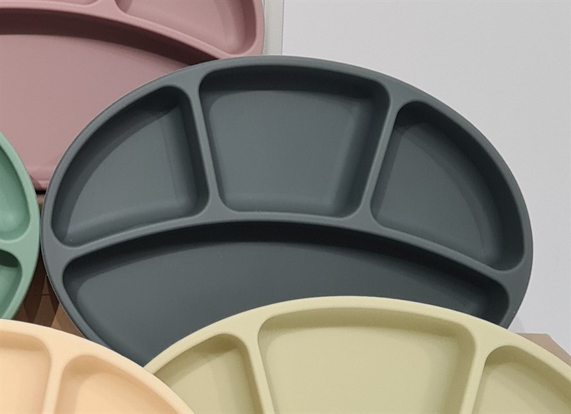 Modui Khay ăn Silicone Xám Đậm