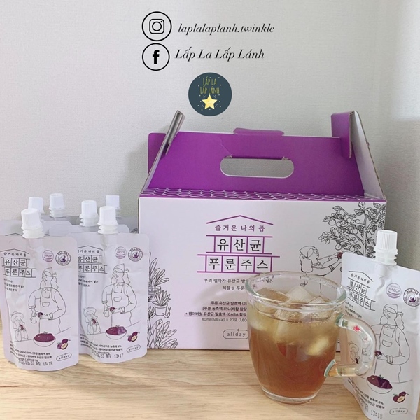 Allyear Nước ép mận đen dạng gói nhỏ date 12/05/2026