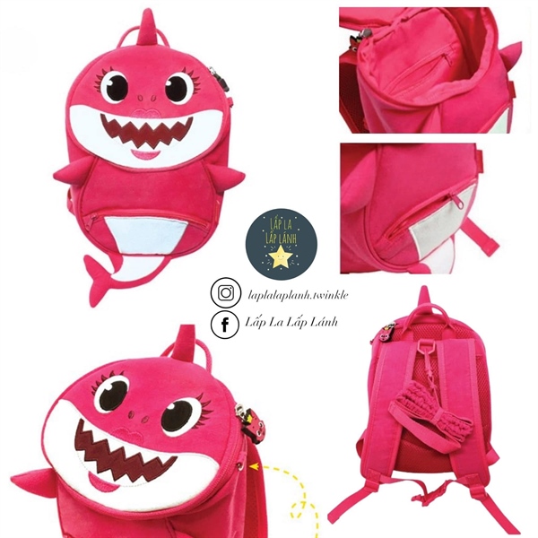Pinkfong Balo baby shark Vàng WP-B09