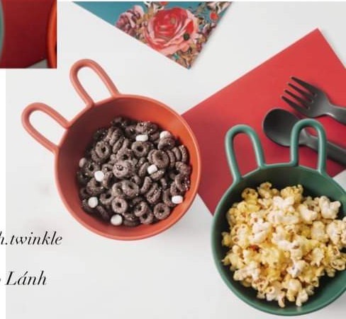 Nineware Chén Thỏ Đỏ size to