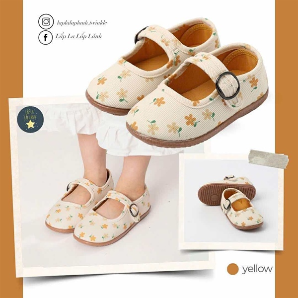 Ozkiz Giày bệt Yellow Flower