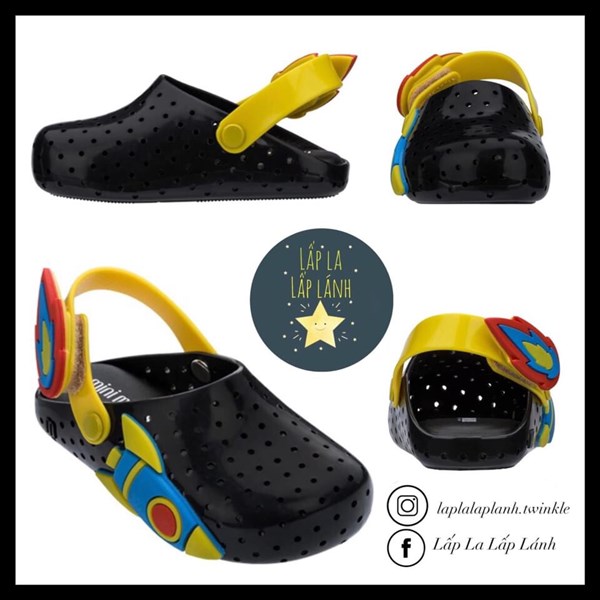 Minimelissa Sandal tên lửa Đen size 140