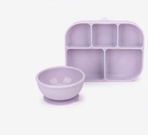 Dailylike Set Chén Khay kèm nắp silicone Purple