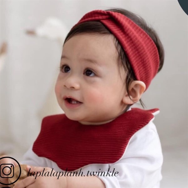 Yếm Vải Uidong Vân Sọc Đỏ Đô