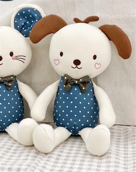 Bebelaon Gấu caro nơ 35cm