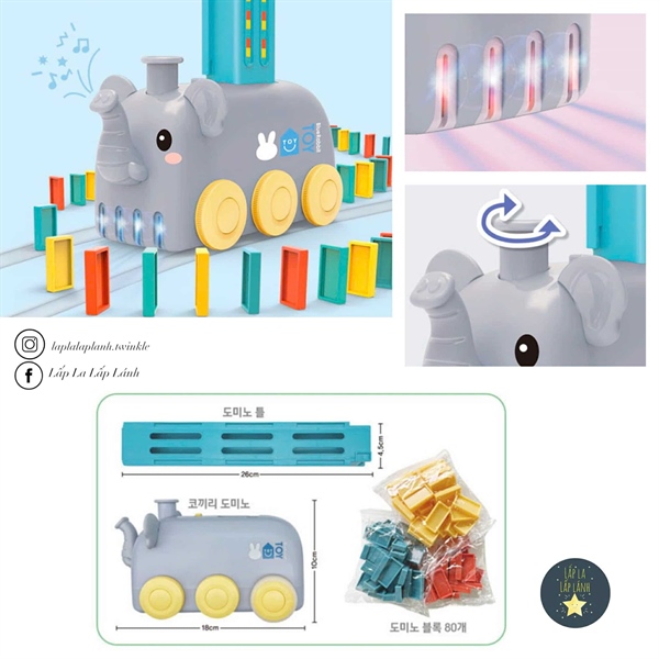 Bluerabbit Tàu nhả Domino Voi xám