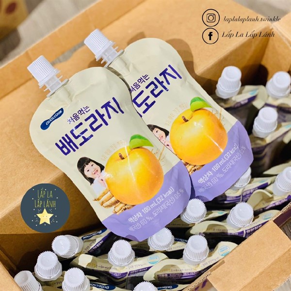 Bebecook Nước Ép Lê Màu Tím (thùng 20 gói)