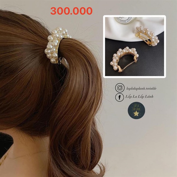 Byladies Kẹp tóc ngọc trai vòng cung