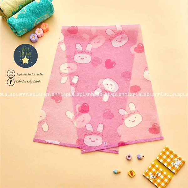 Butter Khăn tắm kì lưng Thỏ hồng