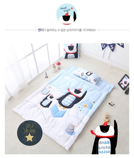 Beautehouse Set Ngủ Cánh Cụt Andy Chăn Dày