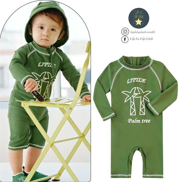 Joymulti Đồ bơi little tree Green size 90