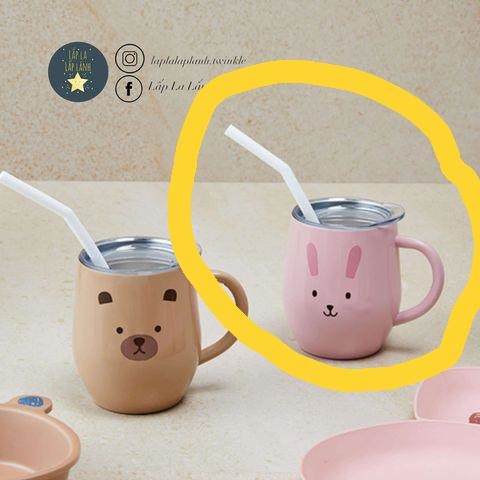 Modernhouse Ly thỏ có quai nắp ống hút 255 ml