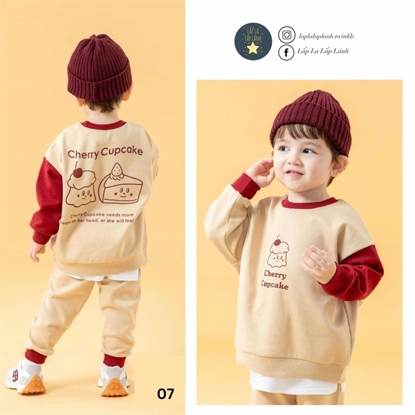 Kidscomo Đồ bộ số 7 size 3-4 y