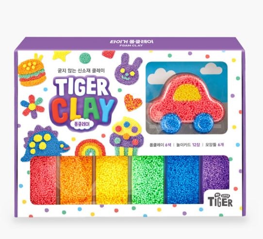 Mylittletiger Đất nặn bọt biển Mix set 6 khuôn