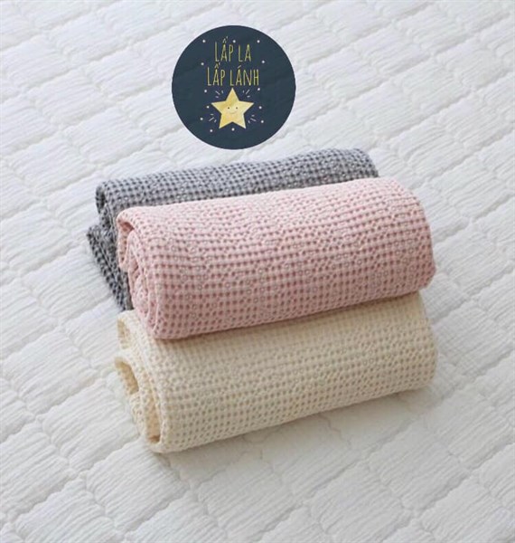 Tanihome Chăn lưới Hồng size 80x100