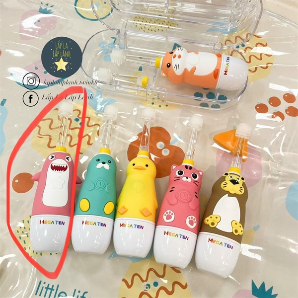 Megaten Bàn chải siêu âm Cá mập hồng Deal 2