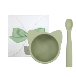 Rocou Set chén ăn và muỗng Pink