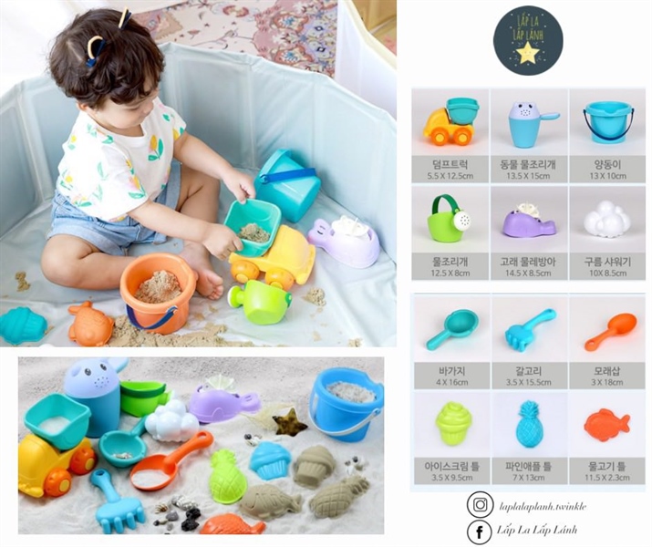 Happyplay Set đồ chơi xúc cát