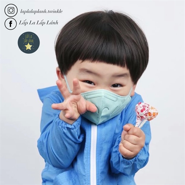 Healtime Set 5 cái khẩu trang mèo Xanh Lá