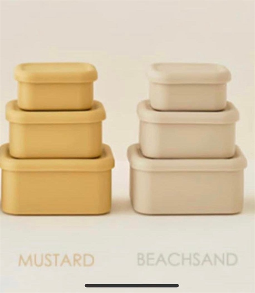 Coaacoaa Set hộp trữ thức ăn 3 dung tích Beige