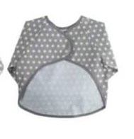 Easyfabric Áo yếm chống thấm Chấm bi xám size S