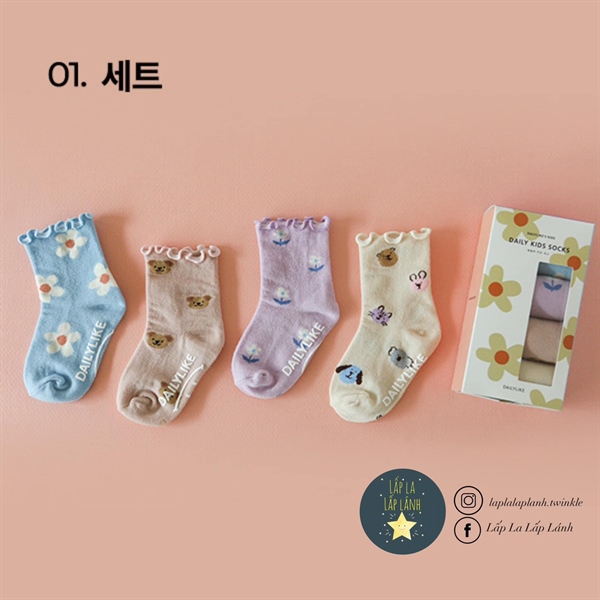 Dailylike set 4 vớ mẫu 10 size M
