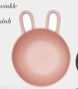Nineware Chén Thỏ Hồng size to