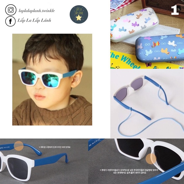 Ankyong Kính mát mẫu 1 Trắng xanh