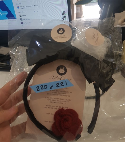 Arimcloset Turban nơ to đen