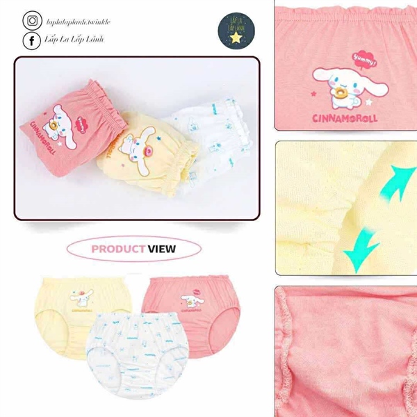 Renoma Set quần chip 3p Cinnamoroll size 75