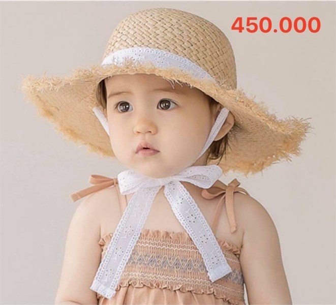 Happy Prince Nón lá Ruy băng Trắng