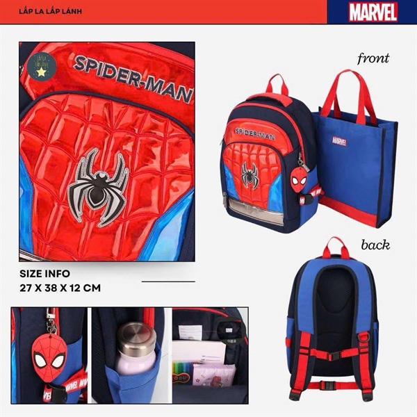 Winghouse Set balo Spiderman MV0719