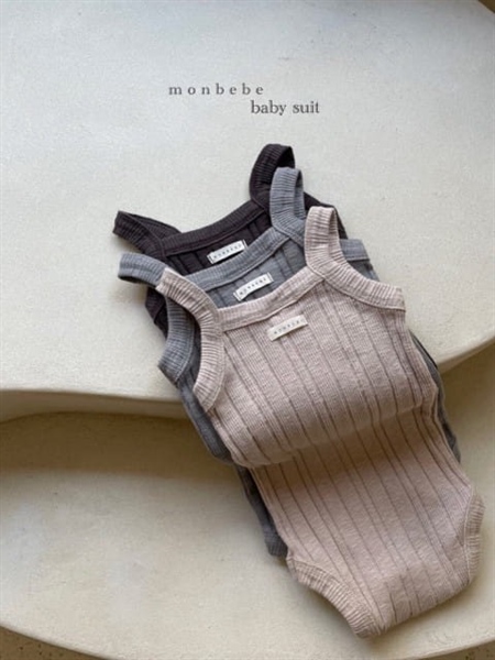 Monbebe Suit 2 Dây màu beige size 6-12m