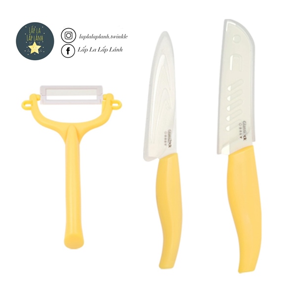 Glasslock Set dao bào Vàng