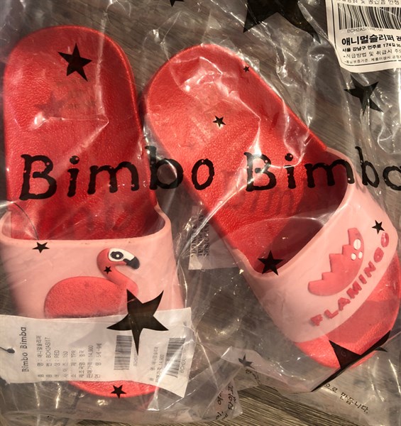 Bimbo Bimba Dép Flamingo size 150