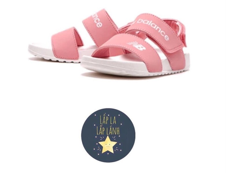 NewBalance Sandals hồng nhạt size 140
