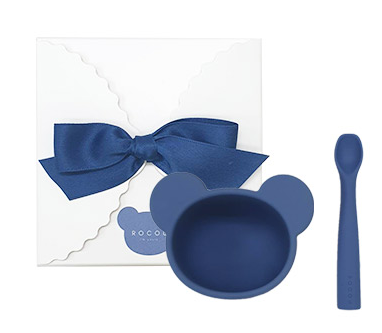 Rocou Set chén ăn và muỗng Gấu Xanh Lá