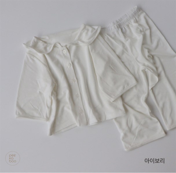 Peekaboo Pure Trắng Bộ rời Toddler size XL